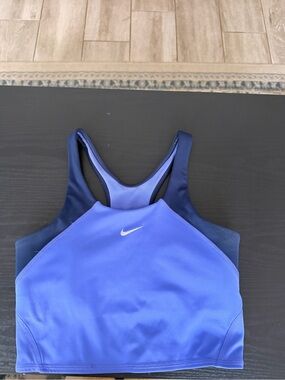 Nike Women’s Royal Blue & Navy High-Neck Sports Bra